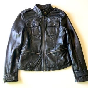 Black Rivet Leather Jacket